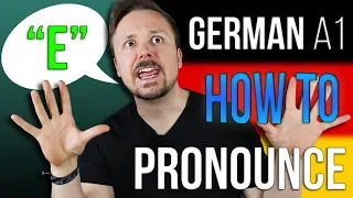 How To Pronounce The German E | A Get Germanized A1-C2 German Lesson