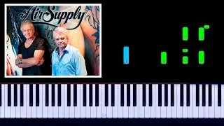 Air Supply - Making Love Out Of Nothing At All Piano Tutorial