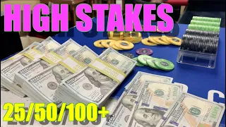 HIGH STAKES CASH GAME!! $50,000+ ALL IN! Aggro Pros Get Punished!! 25/50/100+ NL! Poker Vlog Ep 267
