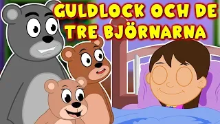 Guldlock och de tre björnarna  | Sagor för barn | Tecknat på Svenska
