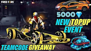 🔴 Free Fire Live Giveaway | New Top Up Event |  Diamond 💎