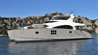 SUNREEF 70 Power Catamaran for sale full interior walkthrough