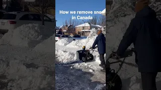Snow storm in Canada