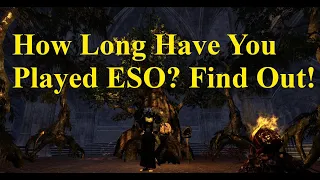 ESO How Long Have You Played the Game Find Out Easily In Game #shorts