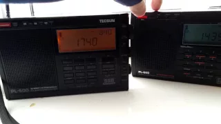 Tecsun PL660 VS PL600 Medium Wave , AM comparison test radio signal