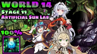 Guardian Tales World 14 Stage 11 100% Artificial Sun Lab