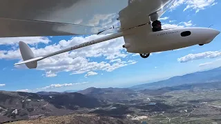 Neutrino UL Glider Bungee take off from high altitude Slope