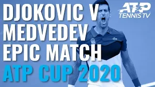 Novak Djokovic & Daniil Medvedev INCREDIBLE Rallies in Epic Match | ATP Cup 2020