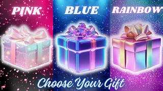 Choose Your Gift🎁🥰💖 || 3 Gift Box Challenge Pink, Blue & Rainbow #giftboxchallenge #chooseyourgift