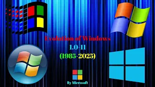 Evolution of Windows 1.0-11-(1985-2025)