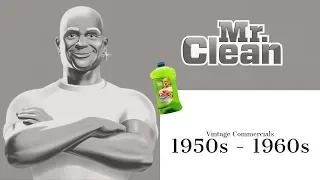 Vintage Mr. Clean commercials from the 1950s