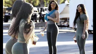 Kim Kardashian and Kylie Jenner look like clones as they show off IDENTICAL figures in tight outfits