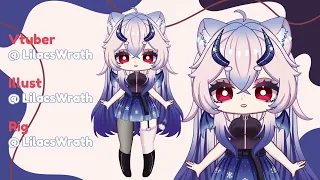 【 Live2D Showcase 】-  LilacsWrath Chibi 【 VTuber 】