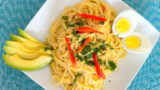 Spaghetti ak Lèt/ Spaghetti with milk/ Tasty Haitian Spaghetti Recipe