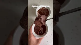 2 ingredient chocolate pudding #shorts