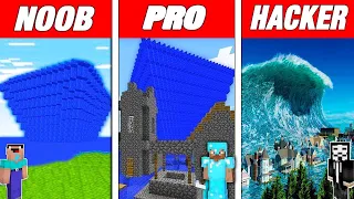 Minecraft NOOB vs PRO vs HACKER : TSUNAMI APOCALYPSE in Minecraft! Animation!