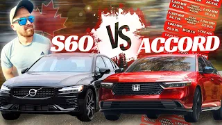 Volvo S60 vs Honda Accord: Which Hybrid Respects Your Fuel Dollars The Most?? (DEEP COMPARISON)