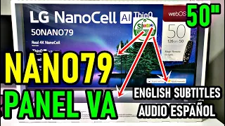 LG NANO79 NanoCell con PANEL VA: UNBOXING y REVIEW COMPLETA - ENGLISHG SUBTITLES