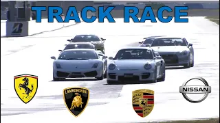 Track Race #49 | F430 vs Gallardo vs 911 vs GT-R vs 360 vs 355