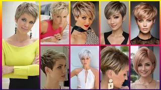 new fashion latest version ladies fashion ideas with short golden wavy hair cutting ideas 2024