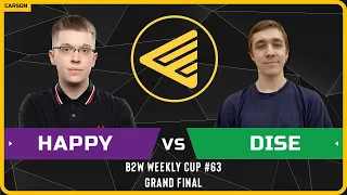 WC3 - B2W Weekly Cup #63 - Grandfinal: [UD] Happy vs Dise [NE]