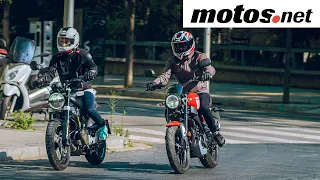 Husqvarna Svartpilen vs Yamaha XSR 2021 | Prueba comparativa 125 / Test / Review | motos.net