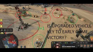 COMPANY OF HEROES 3 // 3 VS 3 MAP // DAK GAMEPLAY // NO COMMENTARY  // UPGRADED VEHICLE = VICTORY👀?