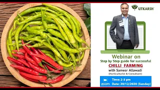 Webinar Recording  of Chilly Farming | Sameer Allawadi | Microbes,Horse Power F-Enhancer,Marvelz-G