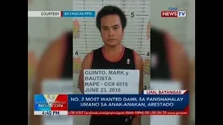 No. 2 most wanted dahil sa panghahalay umano sa anak-anakan, arestado