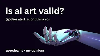 is AI art actually considered art? || video essay