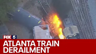 2 trains collide, cause derailment and fire | FOX 5 News