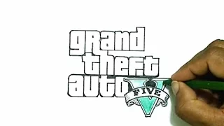 How to Draw the Grand Theft Auto V (GTA 5) Logo