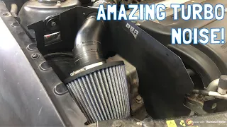 Saab 9-3 2.0T Open Air Intake Pure Noise Compilation!