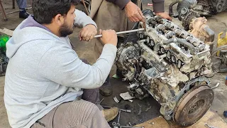 Rebuilding Toyota Hilux 2kd Engine Amazing Full Process || Repairing and Overhauling Toyota Engine.