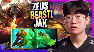 ZEUS IS A BEAST WITH JAX! - T1 Zeus Plays Jax TOP vs Gragas! | Season 2023