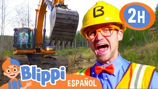 Blippi visita una obra de construcción 🚧 | Moonbug Kids Parque de Juegos