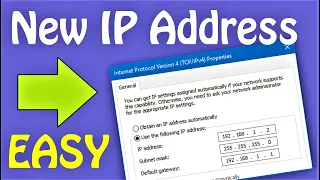 Change IP Address Windows 10  8  7 (English) Easy Steps