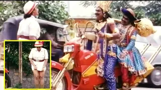 Babu Mohan And kota Srinivasa Rao Funny Traffic Police Comedy Scene |  Telugu Videos