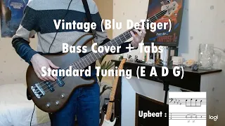 Vintage (Blu DeTiger) - Bass Cover (Play along with tabs)