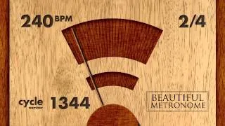 240 BPM 2/4 Wood Metronome HD