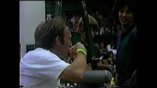 Ashe v  Roche semifinal Wimbledon 1975