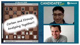 When Carlsen and Firouzja Analyze together!!