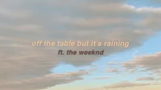 ariana grande - off the table but it’s raining (ft. the weeknd)