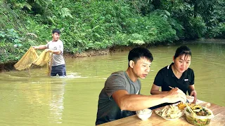 Enjoy moments together: Harvest fish, eggs, bamboo shoots and a happy meal