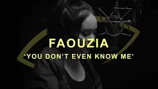 Faouzia - You Don't Even Know Me ( Video Lyrics Piano Version )