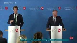 Ministerpräsidentenkonferenz: Statements von Stephan Weil und Hendrik Wüst