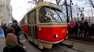 ⁴ᴷ⁵⁰ Walking Moscow: Parade of Trains  | Прогулка по Москве - Парад Трамваев