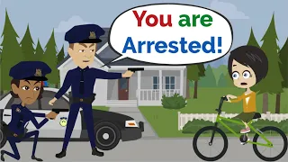 Lisa is arrested! | Basic English conversation | Learn English | Like English