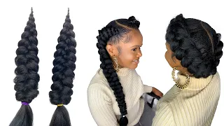 QUICK GODDESS BUTTERFLY BRAIDS USING EXPRESSION BRAID EXTENSION - Beginner Friendly