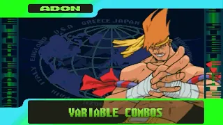 V-Adon V-ism Adon Variable Combos VCs - Street Fighter Alpha 3 SFA3 Upper/Max